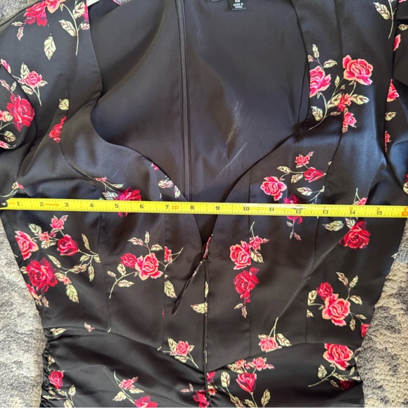 For Love And Lemons Black and Pink Floral Dress - Picture 7 of 8